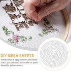  20 Pcs Embroidery Mesh Canvas Sheet For Crafts Supplies Starter Grid