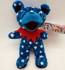 Nwt Vintage Grateful Dead Beanie Bear Uncle Sam Plush Liquid Blue