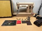 Singer 301a Sewing Machine With Trapezoid Case And Accessories Serviced