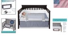Reinforced Toddler Crib Bed Rail  16x33 Inches  Easy Install   Safe Design