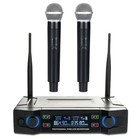 Professional 2 Channel Uhf Wireless Dual Microphone Cordless Handheld Mic System