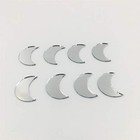  3 4   Semi Sphere Half Moon Shaped Mirror Mosaic Tiles Craft Mirrors Bulk 100 
