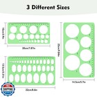 3pcs Circle Template  Circle Template For Drawing 3 Sizes Circle Stencil Temp