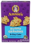 Annie s Organic Birthday Cake Bunny Graham Kids Snacks  7 5 Oz