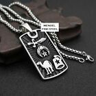 Mendel Mens Stainless Steel Freemason Masonic Shriner Pendant Necklace Silver