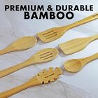 6 Piece Cooking Utensil Set  Heavy Duty Bamboo Wood Heat Resistant Kitchen Tools