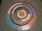 Vintage Springbok Simultaneous Disk 500  Round Jigsaw Puzzle Missing 2 Pieces