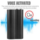 500 Hr 16gb Spy Digital Voice Activated Recorder Mini Audio Magnetic Mp3 Player