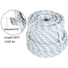 5 8  X150  Double Braid Polyester Arborist Bull Rope Tree Rigging Line 11250 Lbs