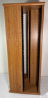 200 Cd Carousel Storage Tower   Wood   Black