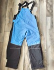 Ice Armor Edge By Clam Ice Fishing Bibs Overalls Medium Blue Black
