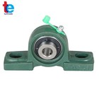 4 Pieces Ucp201-8 Solid Base Pillow Block Bearing 1 2  Bore Self Aligning 2 Bolt