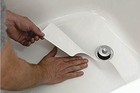 Safe Way Traction Anti-slip Bath Mat 16x40 White Adhesive Vinyl Safety Tread
