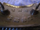 Vintage Cast Iron Fluter   Base Pleating Crimping Rocking Hand Fluter Primitive