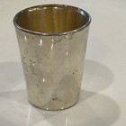 Vintage Reed   Barton Sterling Silver   Glass Lined Shot Glass X77 Monogrammed