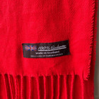 Womens Mens 100  Cashmere Scotland Oversized Scarf Shawl Wrap Solid Red