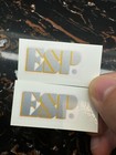 2pcs Custom Made Silver Esp Guitar Headstock Waterslide Transfer Decals Stickers