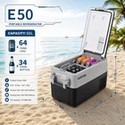 Car Refrigerator 52qt Compressor Electric Cooler With App Control   Dual Zone