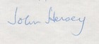 John Hersey - Autograph Letter Signed 02 17 1984