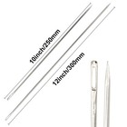 2 Pcs Long Large Eye Hand Sewing Upholstery Needles 10  12  With Storage Tube