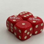 Set Of 4 Vintage Las Vegas Souvenir Red Oversized Dice  1-1 8   