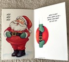 Unused Christmas Santa Laugh Toy Play Activity Vtg  Greeting Card 1970s 1980s