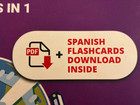 Learn Spanish For Adult Beginners-3 Bks In 1-speak Spanish In 30 Days-flashcards