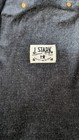 J Stark Dark Denim W leather Handles Wine Tote