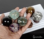 2800 Cts 6 Pcs Natural Untreated Multi Gem Healing Crystal Sphere Wholesale Gems