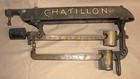 Vintage Chatillon Hanging  Wall Mounted  Iron Brass  600 Lbs   Butcher Meat Scale