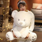 Hot Nice 1pc 25cm Huggable Stuffed High Quality Classic White Teddy Bear Plush T