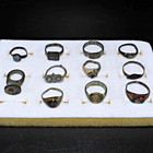 Ancient Roman Bronze Rings Wholesale Lot 11pc Signet Stamp Patina Collection