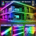 100ft Permanent Outdoor Rgb Lights waterproof Smart Led Eaves Lights With App   