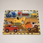 Melissa   Doug 2 Wooden Peg Puzzle Set  Vehicles  Ages 3   6085 