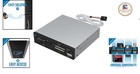 High-speed 74-in-1 Card Reader writer With 6 Slots - Plug And Play  Black silver