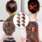 8 Pcs French Concord Flat Hair Clips Curved Hair Claw For Thin Thick Hair No 