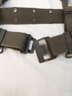Military Tactical Belt And Suspenders W  Hook   Loop Suspender Adjusters Vntg