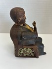 Antique Tammany Cast Iron Mechanical Bank Original Paint 1873 J e Stevens