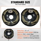 12 x2  Electric Trailer Brake 6-5 5  Hub Drum Kit For 5200 Lb Axle