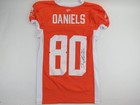 Signed New Era Toronto Argos Team Issued Cfl Football Jersey Orange  80 Daniels