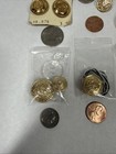 Antique   Vintage Button Lot Military Brass Steel Plastic