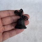 Ancient Tibetan Buddhist Copper Black Lacquer Vajra Bell Dorje Ritual Implements