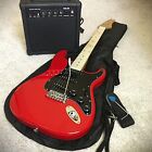 Full-size Red Electric Guitar Starter Package With Amp  Gig Bag  And Accessories