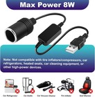 Usb To 12v Car Cigarette Lighter Female Socket Converter Adapter Lot Connector
