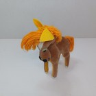 Vintage Dakin Dream Pets Japan Tan Horse Pony Hard Plush Stuffed Animal