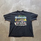 Vintage 90   s Harley Davidson Pacific Hawaii Honolulu Biking T - Shirt - Faded Xl