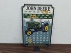 John Deere Farm Tractor Heavy Equipment Metal Tin Sign Shop Wall Decor 15x11