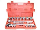 21 Pc 3 4  Drive Socket Set Jumbo Ratchet Wrench Extension  Sockets Sae Standard
