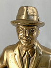 1961 R S Owens Man Walking With Briefcase Figure Award Trophy Topper 9  Tall Vtg