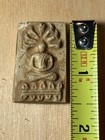 Vtg Thai Buddhist Buddha Pocket Amulet Clay Spiritual Blessing Protection